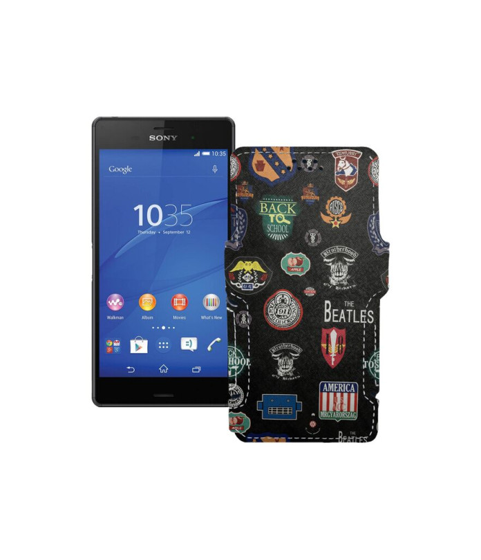 Чохол-книжка з екошкіри для телефону Sony Xperia Z3 Dual D6633