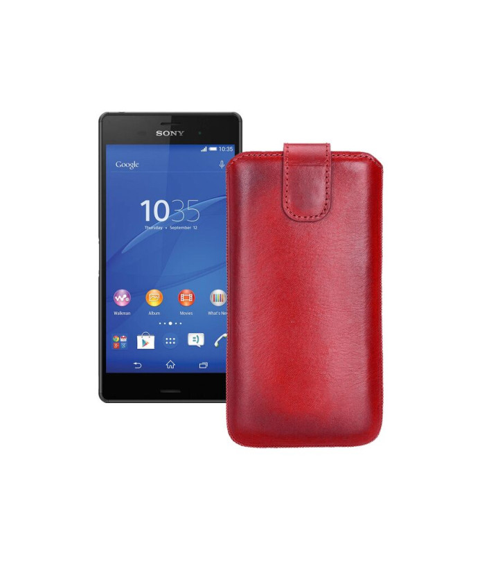 Витяжка з екошкіри для телефону Sony Xperia Z3 Dual D6633