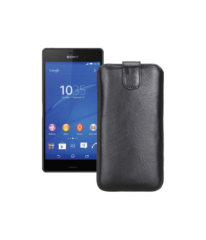 Витяжка з екошкіри для телефону Sony Xperia Z3 Dual D6633