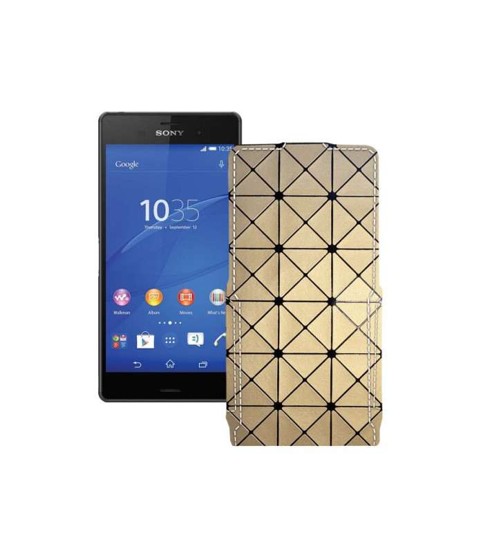 Чохол-флип з екошкіри для телефону Sony Xperia Z3 Dual D6633