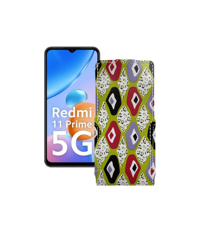 Чохол-флип з екошкіри для телефону Xiaomi Redmi 11 Prime 5G