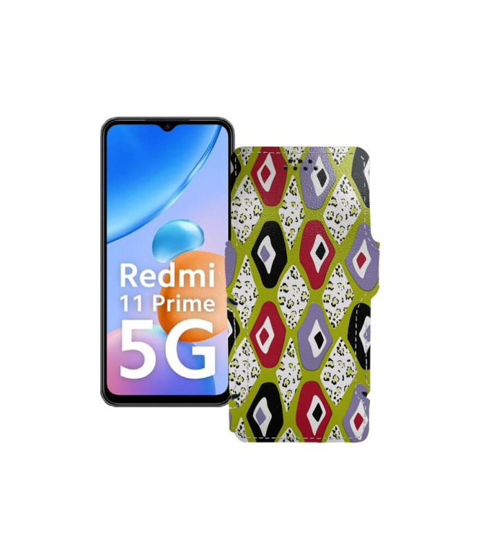 Чохол-книжка з екошкіри для телефону Xiaomi Redmi 11 Prime 5G