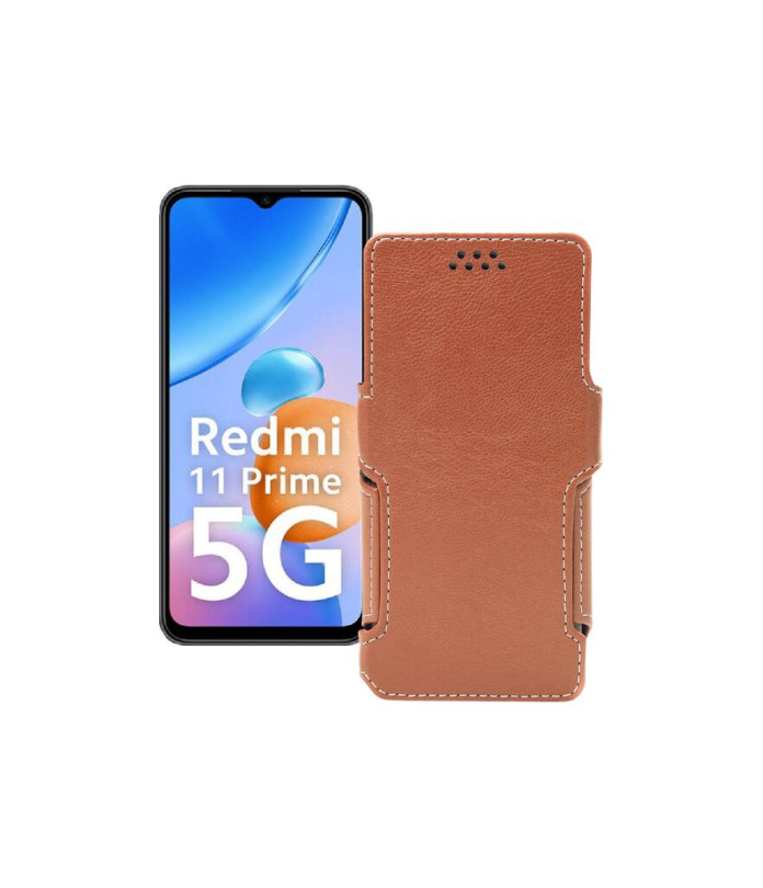 Чохол-книжка з екошкіри для телефону Xiaomi Redmi 11 Prime 5G