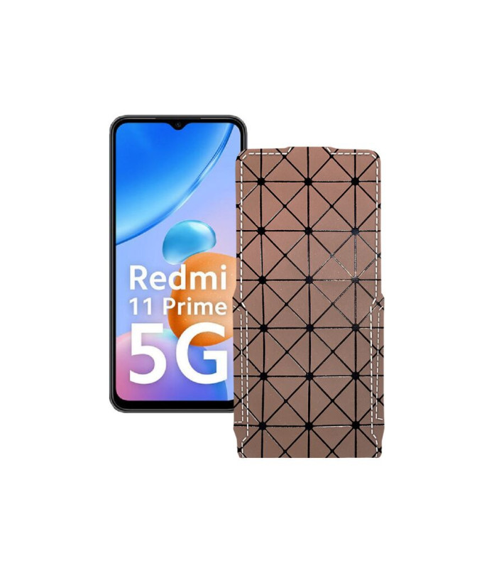 Чохол-флип з екошкіри для телефону Xiaomi Redmi 11 Prime 5G