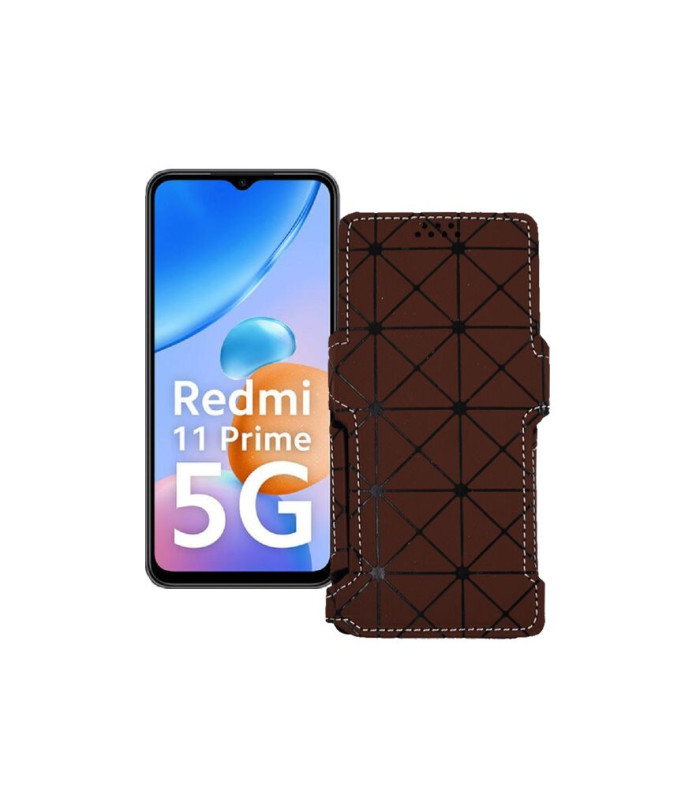 Чохол-книжка з екошкіри для телефону Xiaomi Redmi 11 Prime 5G