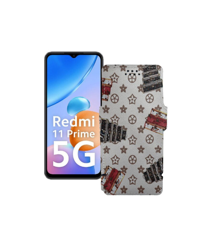 Чохол-книжка з екошкіри для телефону Xiaomi Redmi 11 Prime 5G