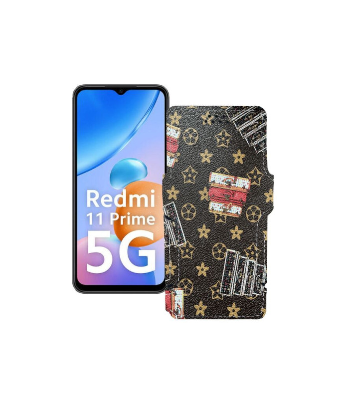 Чохол-книжка з екошкіри для телефону Xiaomi Redmi 11 Prime 5G