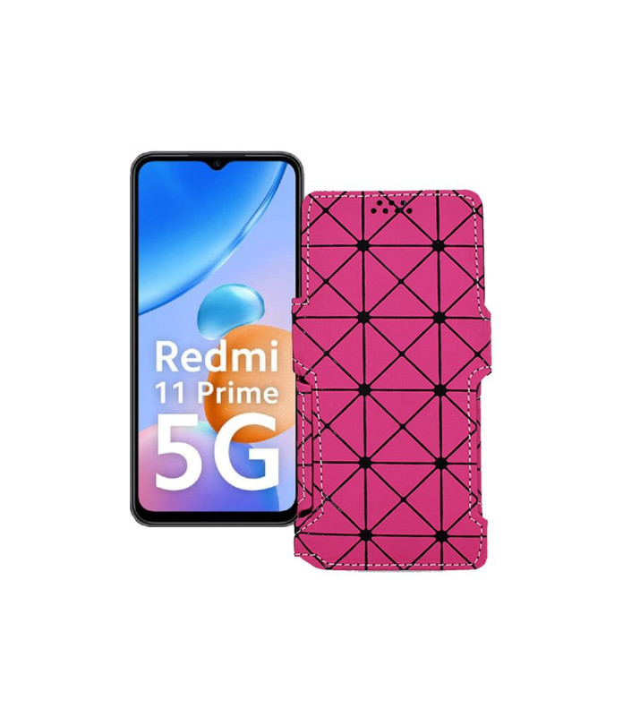 Чохол-книжка з екошкіри для телефону Xiaomi Redmi 11 Prime 5G