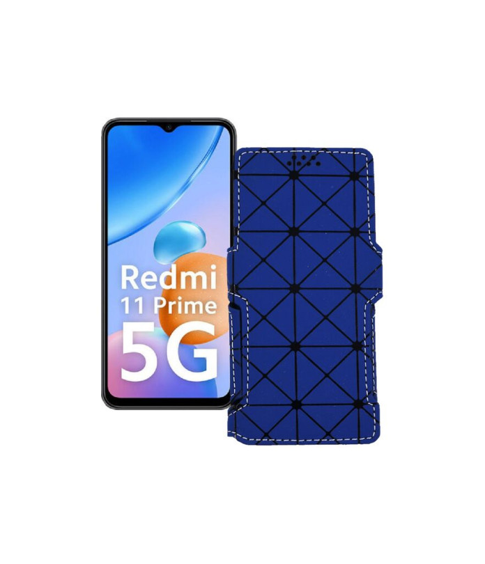 Чохол-книжка з екошкіри для телефону Xiaomi Redmi 11 Prime 5G