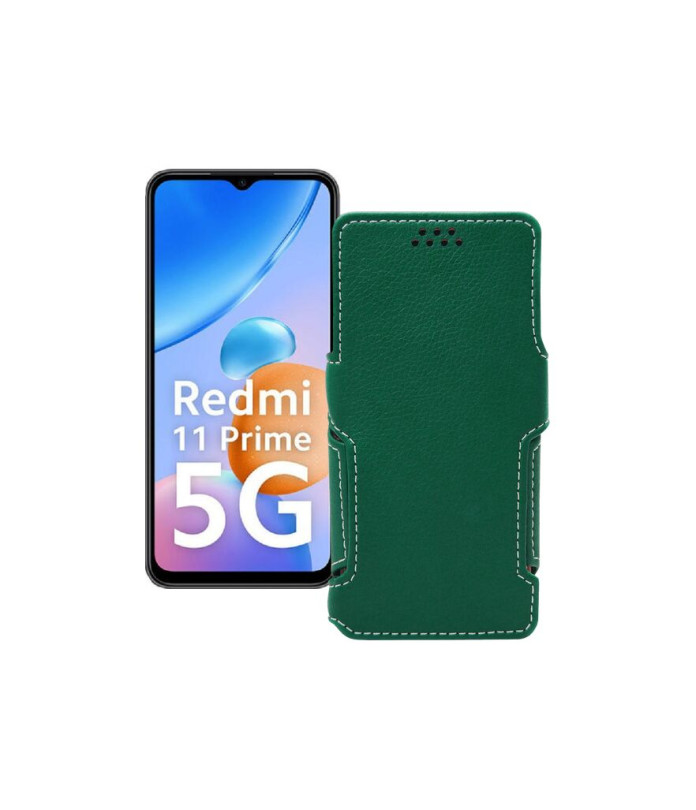 Чохол-книжка з екошкіри для телефону Xiaomi Redmi 11 Prime 5G