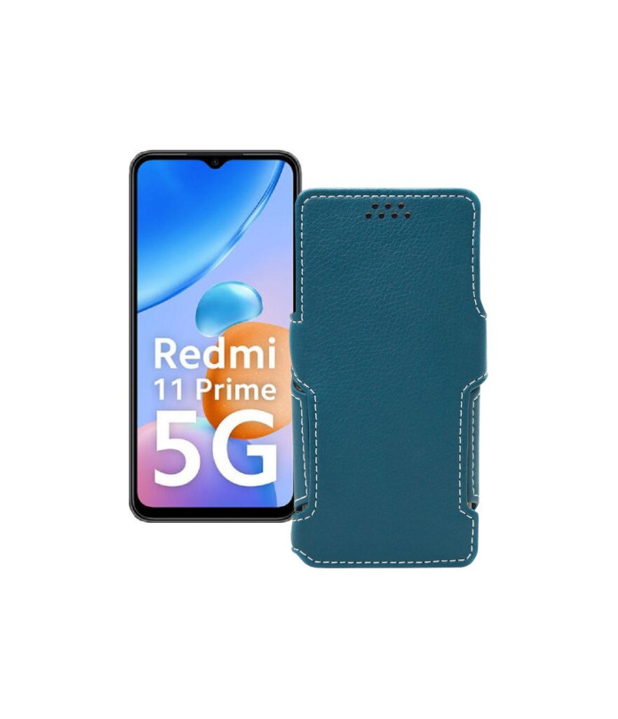 Чохол-книжка з екошкіри для телефону Xiaomi Redmi 11 Prime 5G