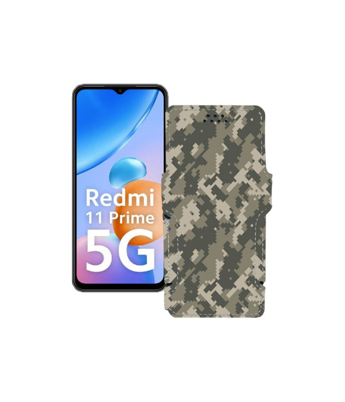 Чохол-книжка з екошкіри для телефону Xiaomi Redmi 11 Prime 5G