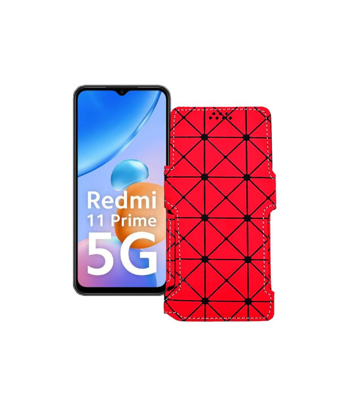 Чохол-книжка з екошкіри для телефону Xiaomi Redmi 11 Prime 5G