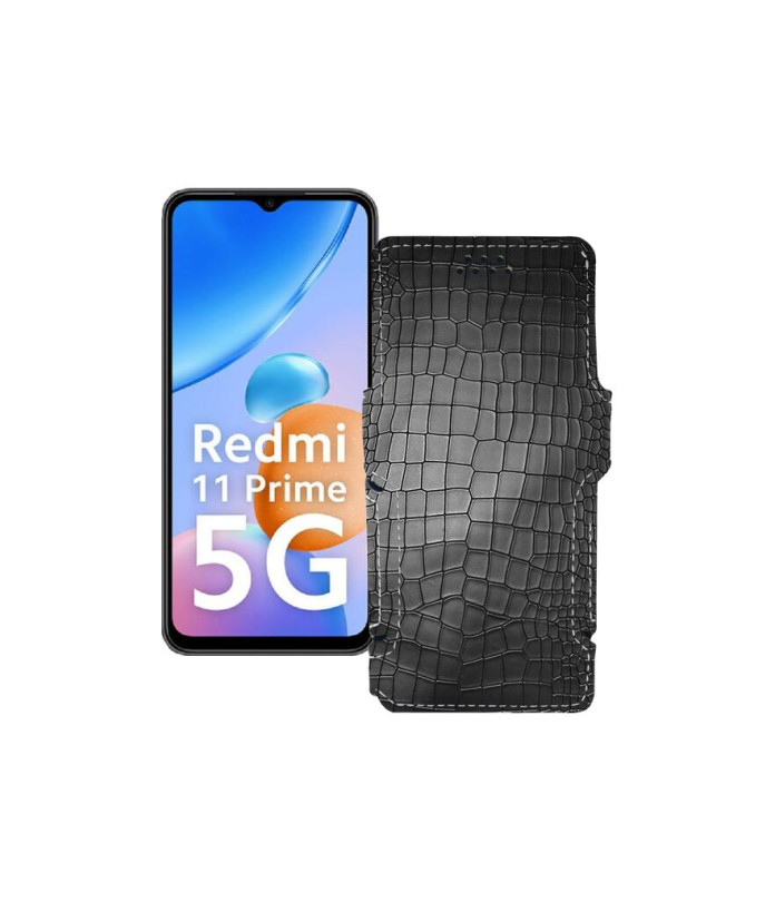 Чохол-книжка з екошкіри для телефону Xiaomi Redmi 11 Prime 5G