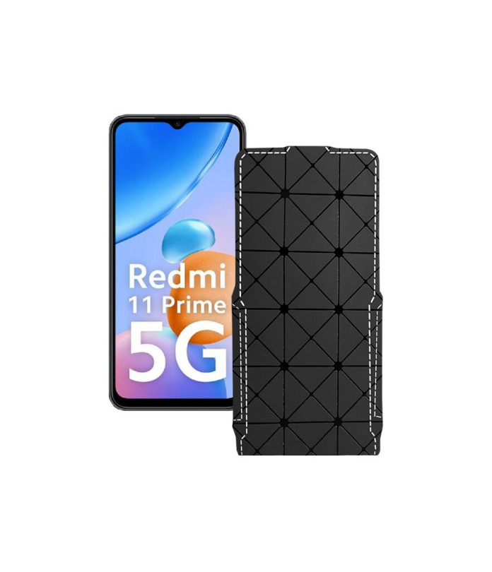 Чохол-флип з екошкіри для телефону Xiaomi Redmi 11 Prime 5G