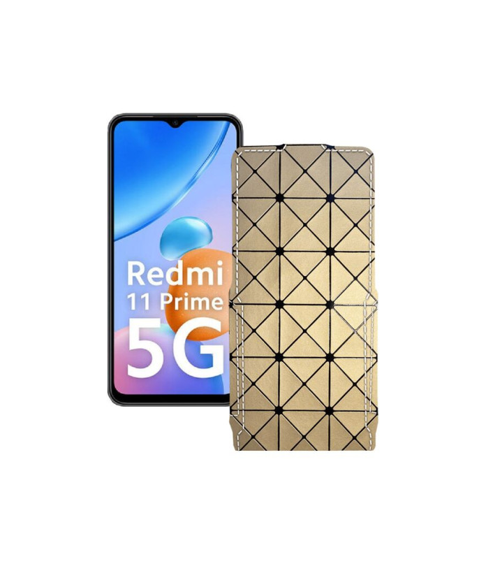 Чохол-флип з екошкіри для телефону Xiaomi Redmi 11 Prime 5G