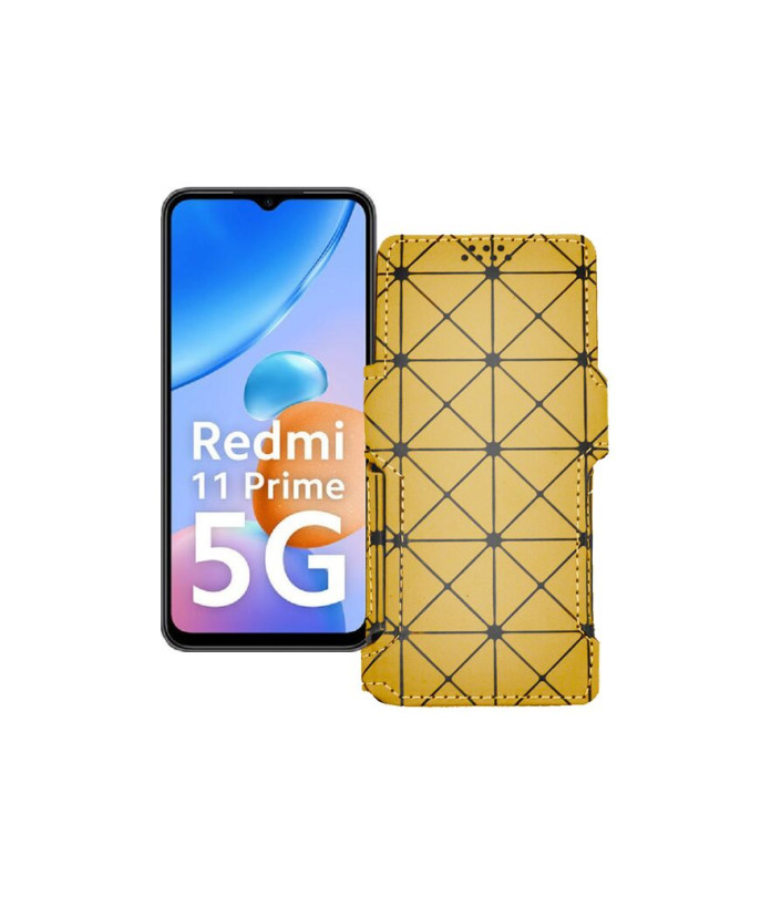 Чохол-книжка з екошкіри для телефону Xiaomi Redmi 11 Prime 5G