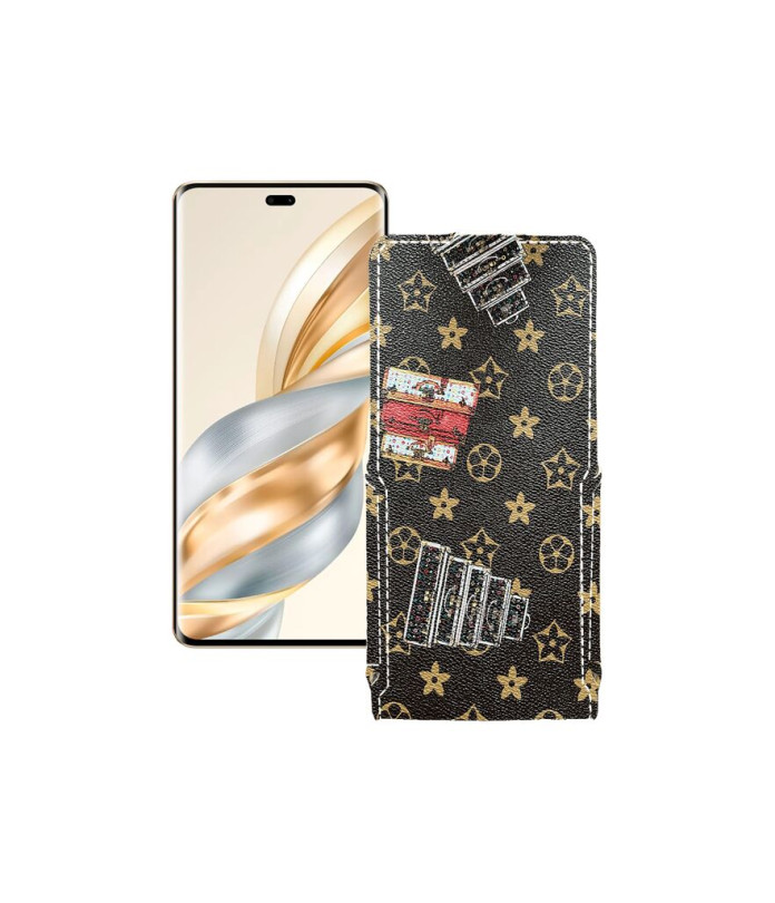Чохол-флип з екошкіри для телефону Honor X60 Pro