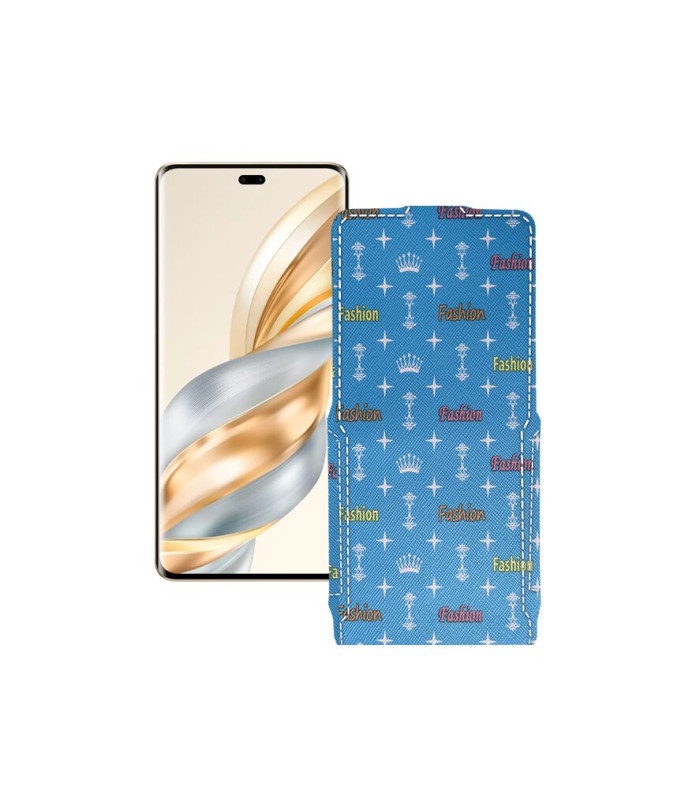 Чохол-флип з екошкіри для телефону Honor X60 Pro