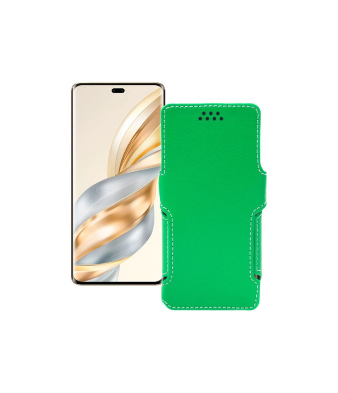 Чохол-книжка з екошкіри для телефону Honor X60 Pro
