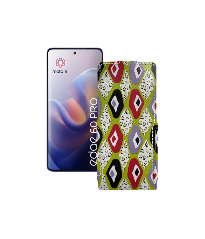 Чохол-флип з екошкіри для телефону Motorola Edge 60 Pro (XT2507)