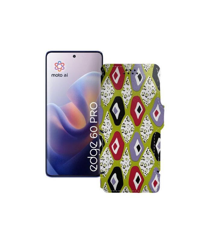 Чохол-книжка з екошкіри для телефону Motorola Edge 60 Pro (XT2507)