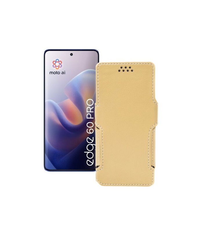 Чохол-книжка з екошкіри для телефону Motorola Edge 60 Pro (XT2507)
