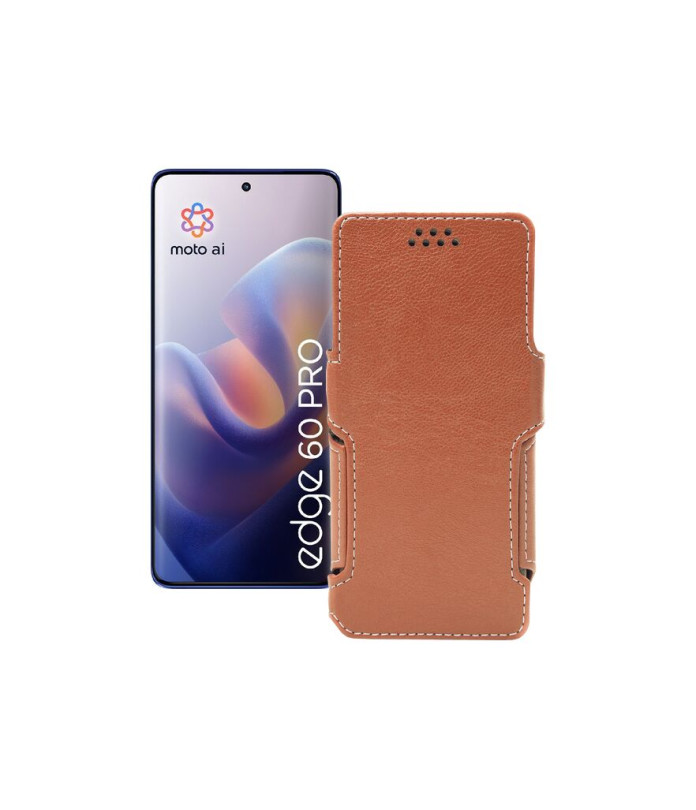 Чохол-книжка з екошкіри для телефону Motorola Edge 60 Pro (XT2507)