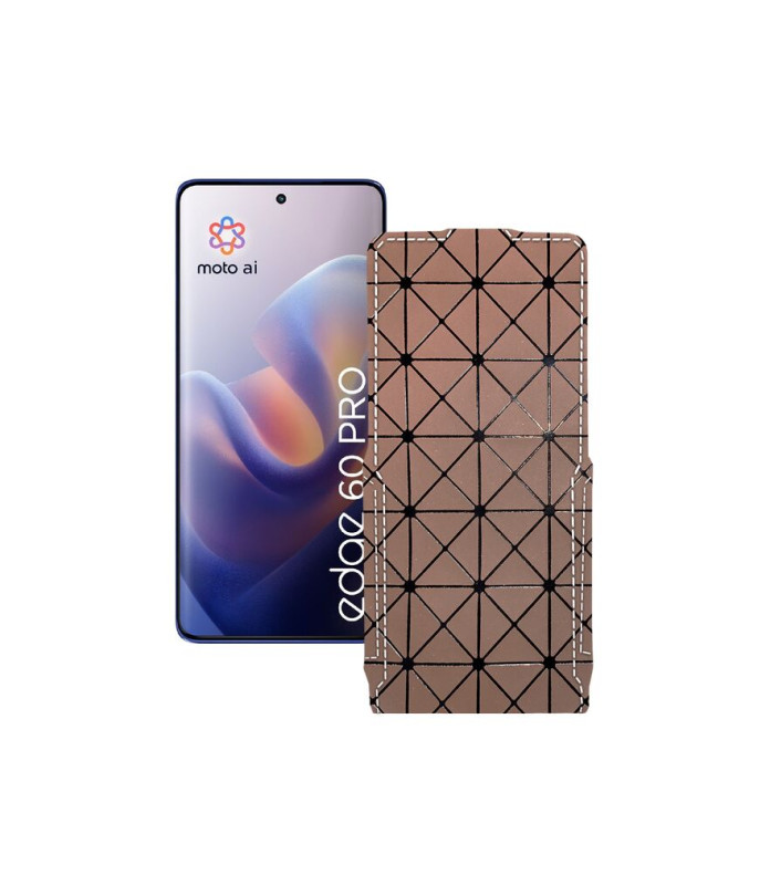 Чохол-флип з екошкіри для телефону Motorola Edge 60 Pro (XT2507)