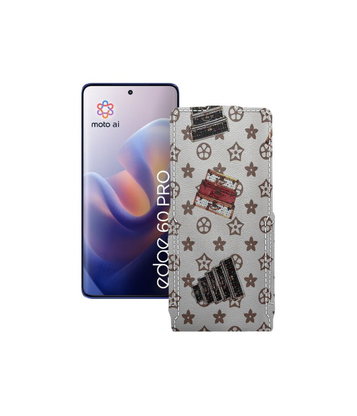 Чохол-флип з екошкіри для телефону Motorola Edge 60 Pro (XT2507)