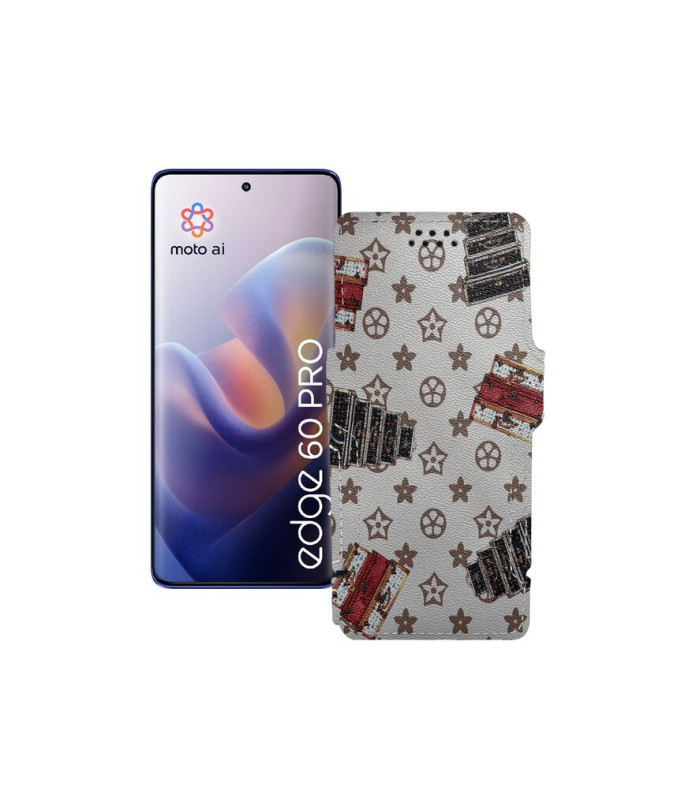 Чохол-книжка з екошкіри для телефону Motorola Edge 60 Pro (XT2507)