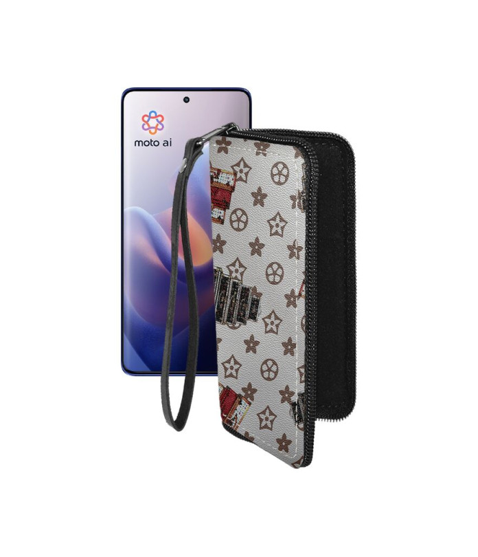 Чохол-гаманець з екошкіри для телефону Motorola Edge 60 Pro (XT2507)