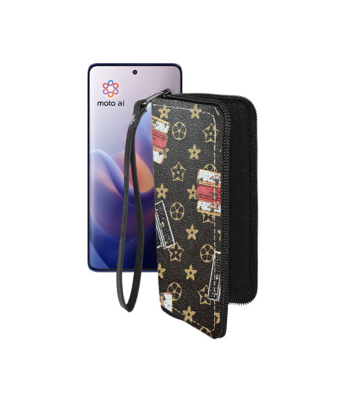 Чохол-гаманець з екошкіри для телефону Motorola Edge 60 Pro (XT2507)
