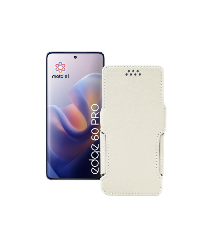 Чохол-книжка з екошкіри для телефону Motorola Edge 60 Pro (XT2507)