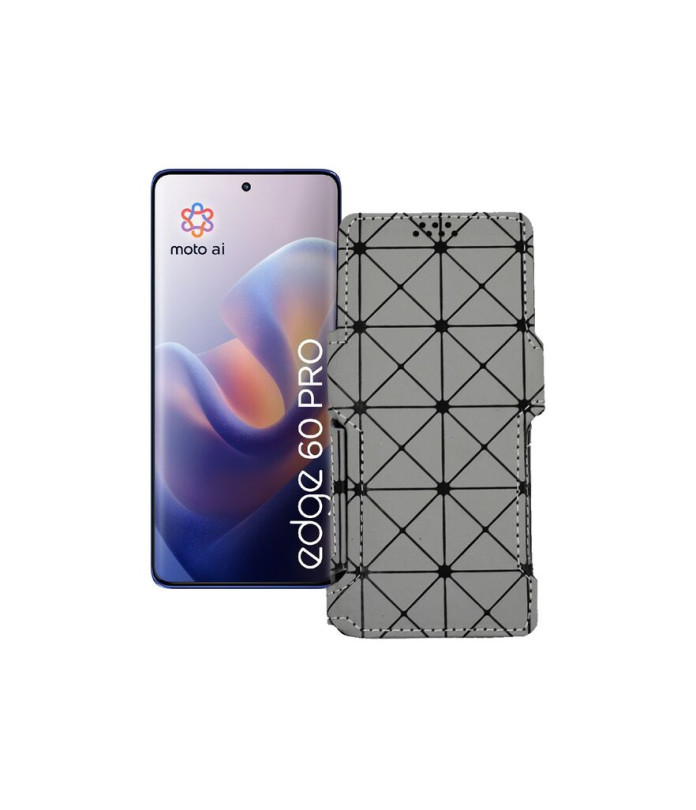 Чохол-книжка з екошкіри для телефону Motorola Edge 60 Pro (XT2507)