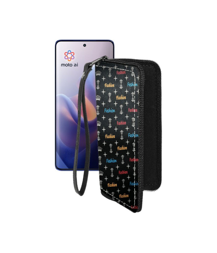 Чохол-гаманець з екошкіри для телефону Motorola Edge 60 Pro (XT2507)