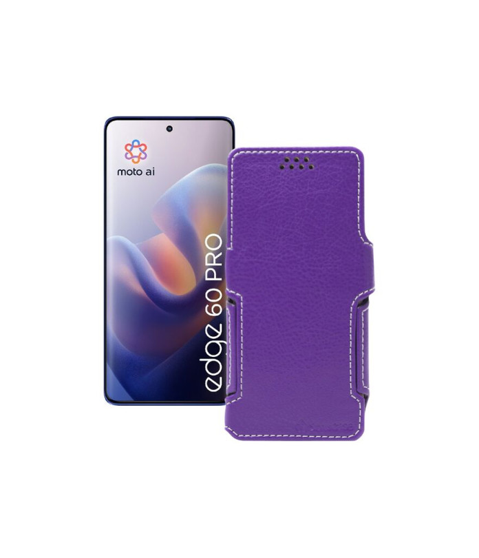 Чохол-книжка з екошкіри для телефону Motorola Edge 60 Pro (XT2507)