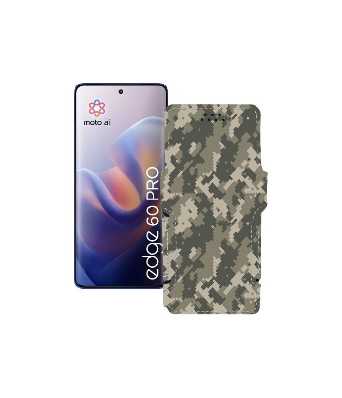 Чохол-книжка з екошкіри для телефону Motorola Edge 60 Pro (XT2507)