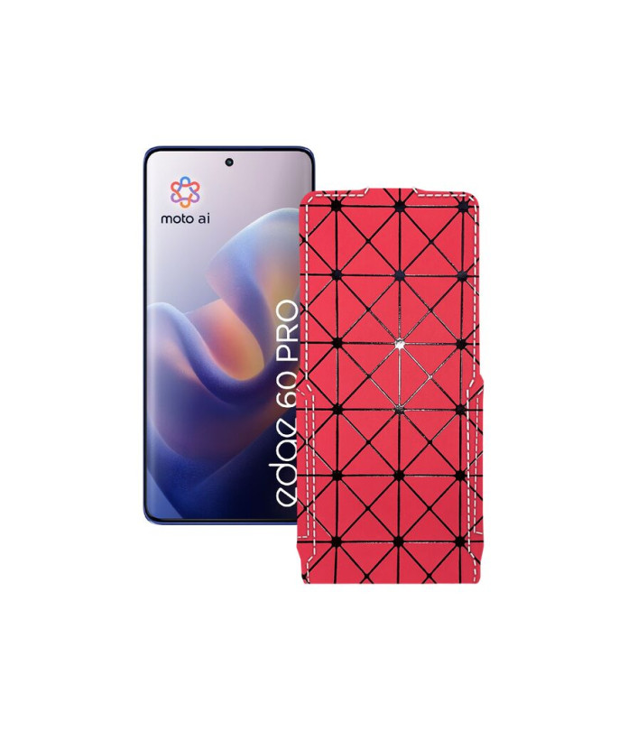 Чохол-флип з екошкіри для телефону Motorola Edge 60 Pro (XT2507)