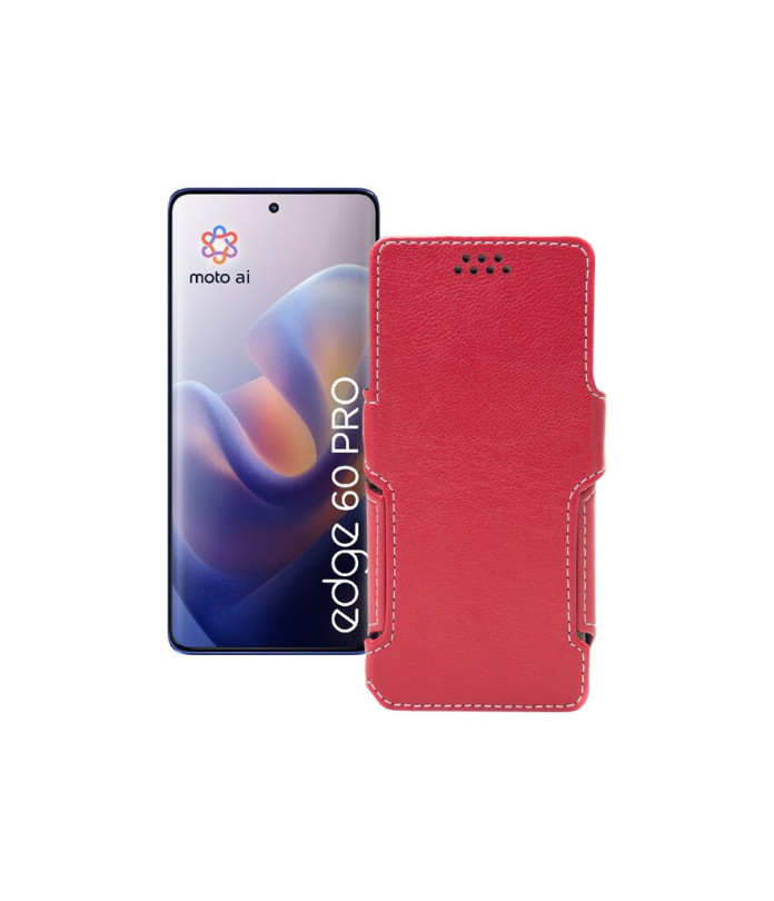 Чохол-книжка з екошкіри для телефону Motorola Edge 60 Pro (XT2507)