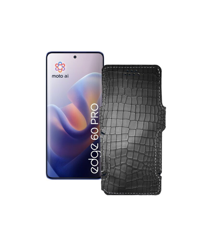 Чохол-книжка з екошкіри для телефону Motorola Edge 60 Pro (XT2507)