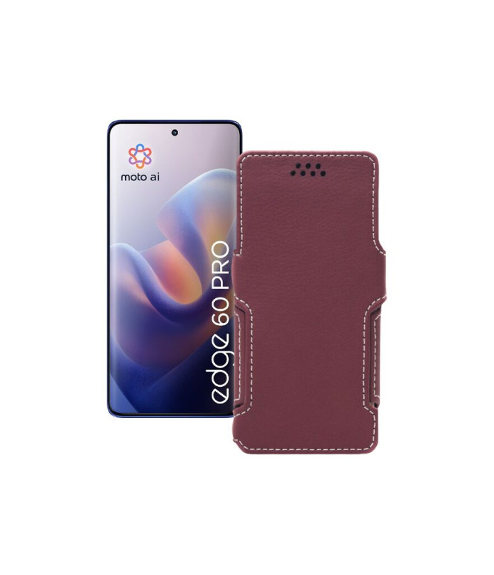 Чохол-книжка з екошкіри для телефону Motorola Edge 60 Pro (XT2507)