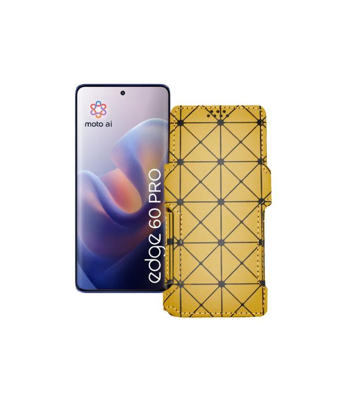 Чохол-книжка з екошкіри для телефону Motorola Edge 60 Pro (XT2507)