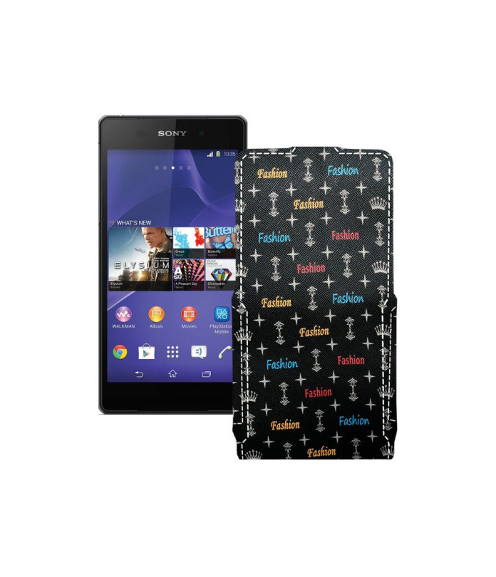 Чохол-флип з екошкіри для телефону Sony Xperia Z2 D6503