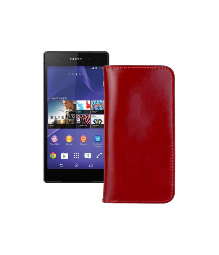 Портмоне з шкіри для телефону Sony Xperia Z2 D6503