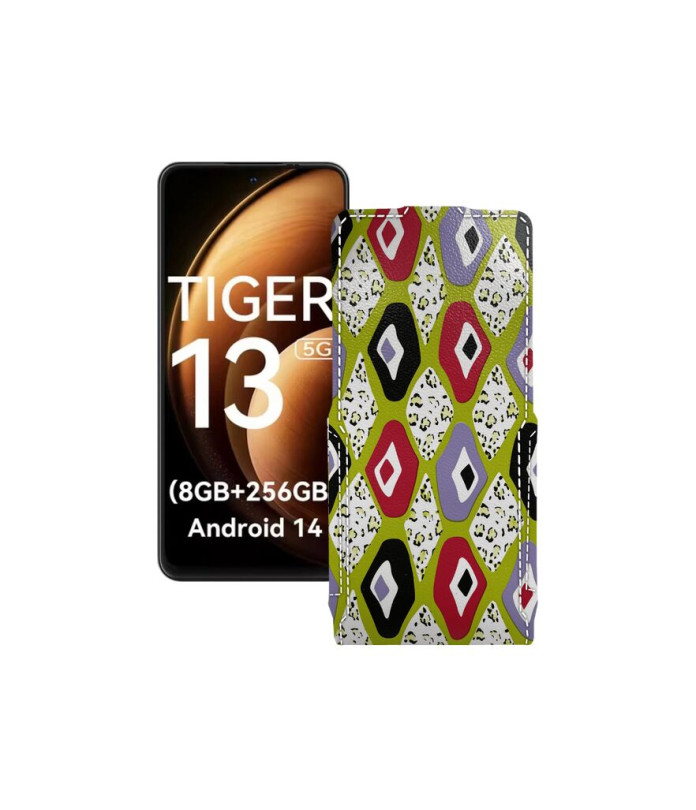 Чохол-флип з екошкіри для телефону Blackview Oscal Tiger 13