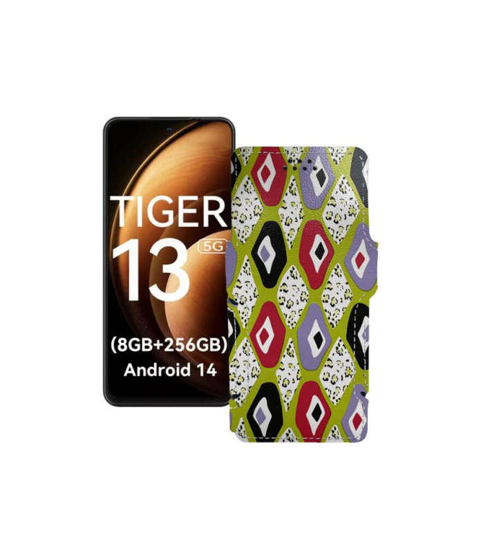 Чохол-книжка з екошкіри для телефону Blackview Oscal Tiger 13
