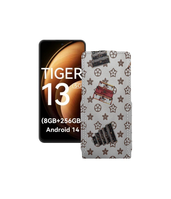 Чохол-флип з екошкіри для телефону Blackview Oscal Tiger 13