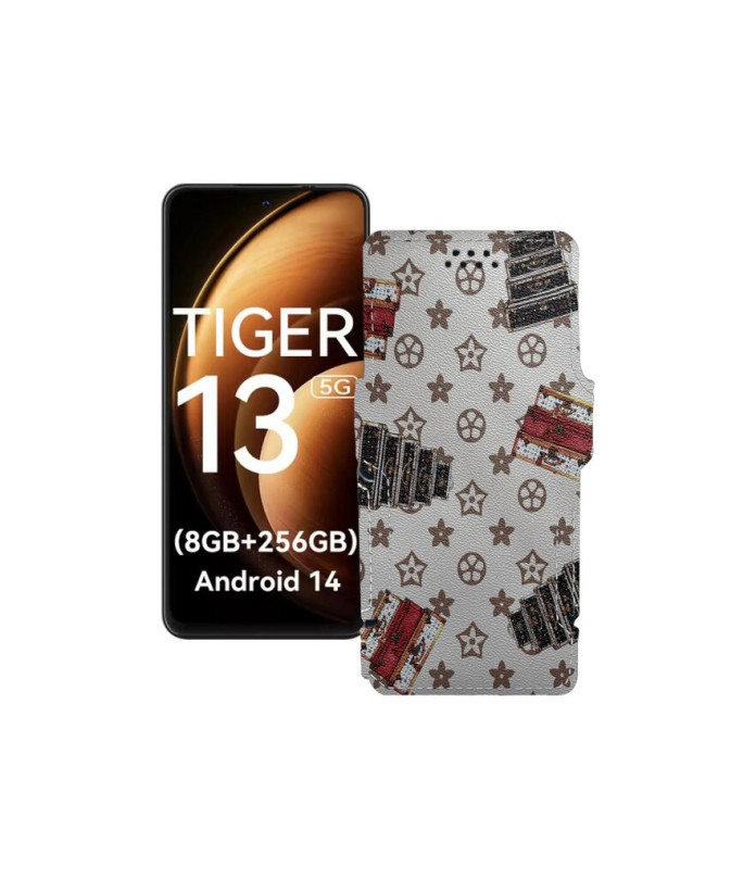 Чохол-книжка з екошкіри для телефону Blackview Oscal Tiger 13