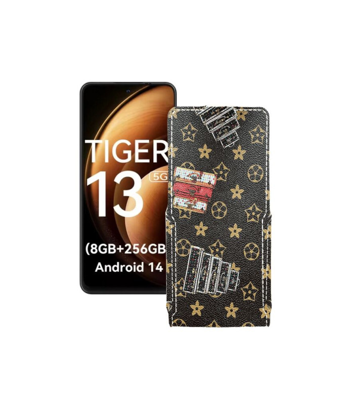 Чохол-флип з екошкіри для телефону Blackview Oscal Tiger 13